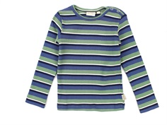 Petit Piao t-shirt spring green/moonlight blue striber